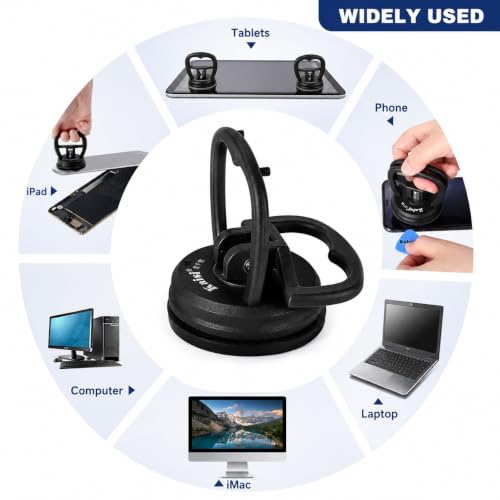 Image of Kaisiking 11 PCS Screen Suction Cup Kit for LCD Screen Opening Repair|Black | Screen Replacement Tools for Cellphone,iPhone,iPad, iMac, MacBook, Tablet, Laptop, Etc.