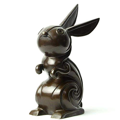 Statue de lapin du zodiaque en cuivre pour chasser la monotonie de votre salon