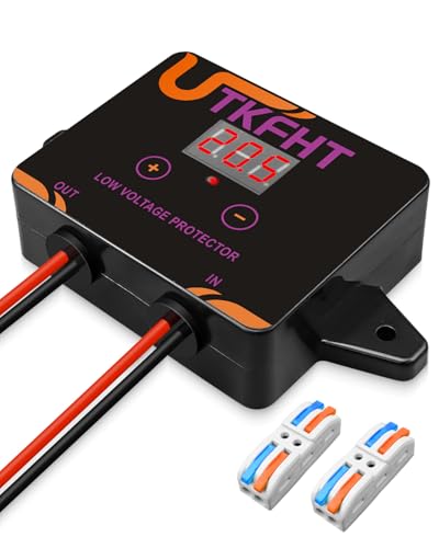 Upgrade DC12-36V Low Voltage Protector Digital Disconnect Switch Current Cutoff Module for Lead-Acid Lithium-Ion Batteries and Power Wheel Adapter