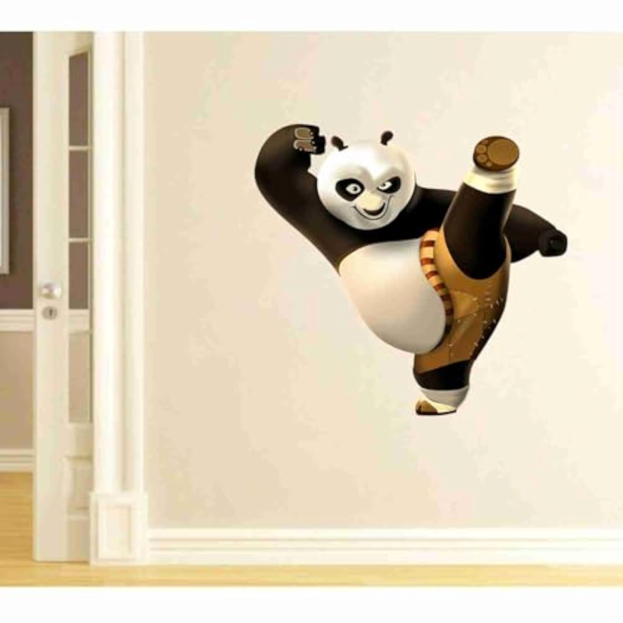 Kungfu Theme Cartoon Panda Wall Sticker