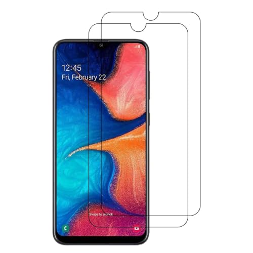 For Samsung Galaxy A20 Tempered Glass Screen Protectors [2 PACK] Tempered Glass Screen Flat Protector Frontier Protective Glas Touch Screen Protector Clear Cover for Samsung Galaxy A20 SMA205U