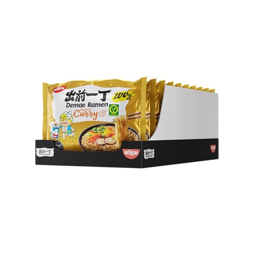 Nissin Demae Ramen – Japanese Curry, 10er Pack, Instant-Nudeln japanischer Art, mit Curry-Geschmack und asiatischen Gewürzen, vegetarisch, schnell und einfach zubereitet, asiatisches Essen (10x100g) – Bild 4