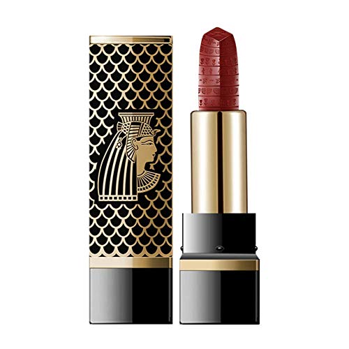 ZEESEA The British Museum Egypt Series Luxury Satin Matte Lipstick Lipstick 24 hour Dating Makeup Plump Lips Luxury Silky Stain Long Lasting Lipstick,0.13 Ounceï¼ˆ#308ï¼‰
