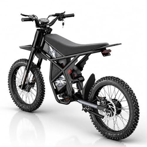 Riding'times Upgraded GT73 Electric Dirtbike for Teens Adults, 2400W 48V