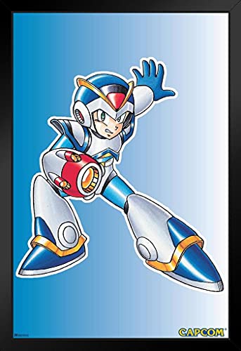 Poster Foundry Mega Man X Armor Video Game Video Gamer Classic Retro Vintage 90s Gaming Megaman Capcom Legacy Collection Megaman 11 Mega Man X Dr Wily Stand or Hang Wood Frame Display 9x13