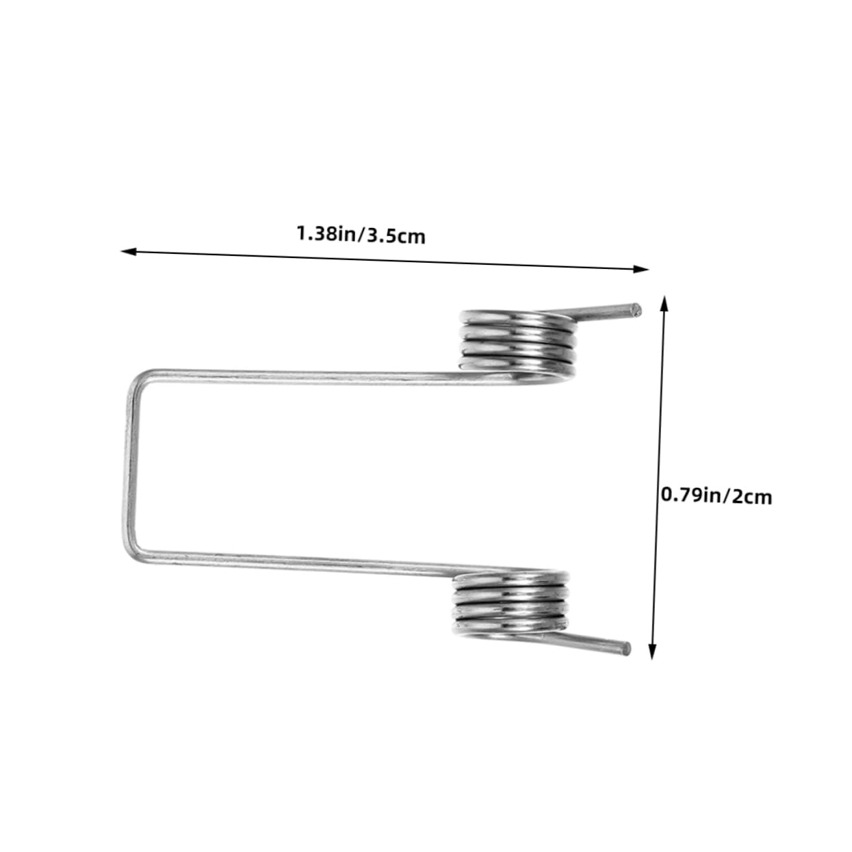 BRIGHTFUFU 8pcs Metal Torsional Springs for Trash Can Lid Replacement Smooth Lid Action Garbage Can Spring Set