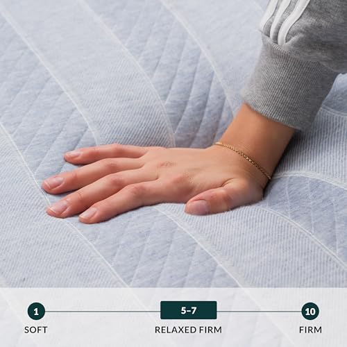 Image of Leesa Studio 10 inch Mattress, Full Size, Cooling Memory Foam /CertiPUR-US Certified Foam / 120-Night Trial Heather-Blue