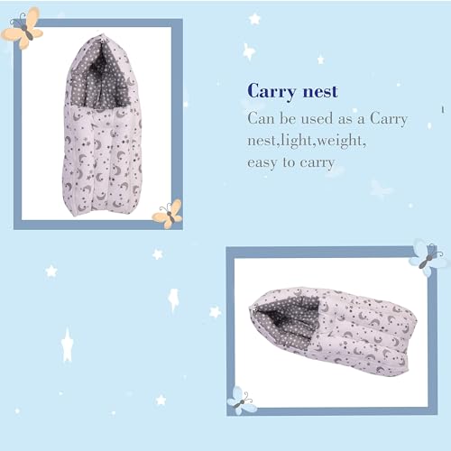 Image of Toddylon Baby Bedding Set New Born Baby Bed Mosquito Net | Carry Bag|Sheets | Essentials Combo (0-6 Months) (4PCS Set)