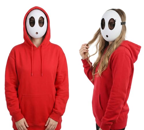 MCJC White Cosplay Mask Anime Funny Face Mask