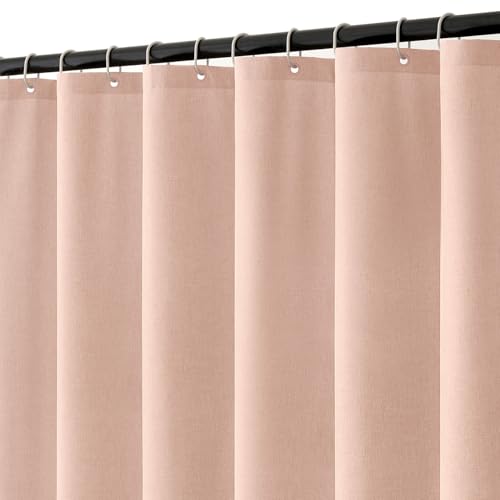 MIULEE Tenda da doccia in lino 120x200 cm Rosa, tende