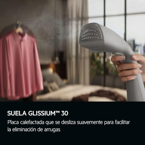 AEG HS7-2-6UG Plancha de Vapor Vertical Delicate 7000, 1400W, Vapor 24g/min, Suela de Cerámica, Calentamiento Rápido en 45 seg, Cable 2.5 m, Incluye Gancho Integrado, Gris Urbano - imagen 2