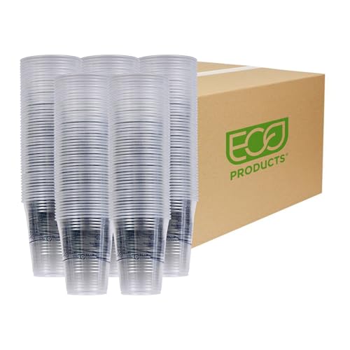 Gobelet plastique transparent 16oz Bluestripe verre jetable boisson froide recyclé