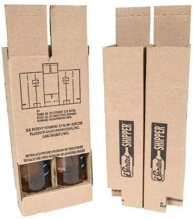 SpiritedShipper Twelve Bottle Shipper - 375ml / Beer - Kraft (10 Boxes and Inserts)