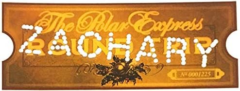 Personalized ROUND TRIP Polar Express replica ticket
