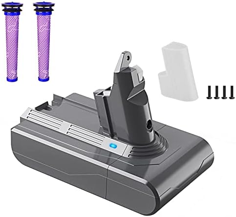 Batteria per Dyson V6, BuTure 4000mAh 21.6V Li-Ion Batteria Compatibile con Dyson  V6 DC62 DC58 DC59 DC61 DC72 DC74 Batterie per aspirapolvere con 2 Filtri :  Amazon.it: Casa e cucina