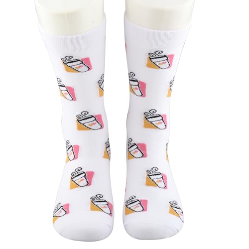 TSOTMO Donut Coffee Gift Coffee Donut Lover Socks Iced coffee Gift for Men Women (D Coffee Socks)