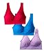 Women's Fitness Yoga Tank Top Seamless Sports Bras Sleep Bra 3 Pack