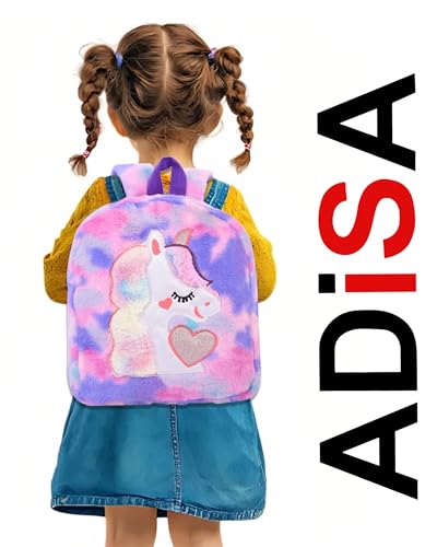Image of ADISA Kids Backpack Toddler Bag Back Pack Plush Cartoon for Girls and Boys 1-5 Years