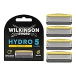 Wilkinson Sword Hydro 5 Skin Protection Advanced - 4 5-Blade Razor Blades Refills with Menthol Enriched Lubricant Band