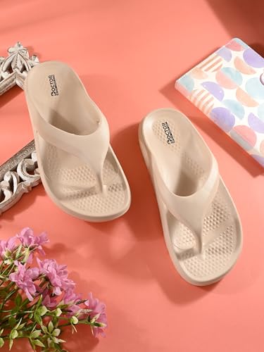 Image of DOCTOR HEALTH SUPER SOFT Floats women soft slippers with mild acupressure | Comfortable, stylish, and bright colorful flip flops | Lab tested Cushion and Bounce | Cushioned Footwear