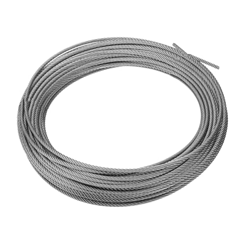 Cable de acero inoxidable de 4mm anticorrosión de 31 metros para exterior