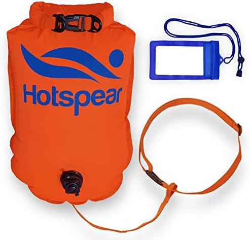 Hotspear Swim Buoy Dry Bag for Open Water Swimmers and Triathletes Swimming Tow Float Durable Nylon