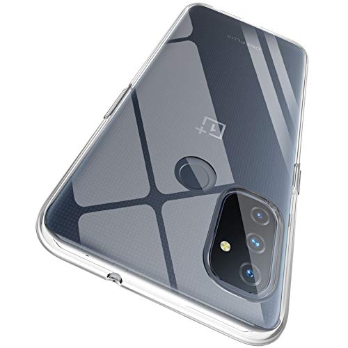 ORNARTO Funda para OnePlus Nord N100, Transparente Delgada Silicona Flexible Ajuste Proteger Caso Absorción de Golpes Parachoques Protective Carcasa para OnePlus Nord N100(2020) 6,52