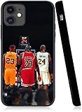 Legendäres Basketball-Thema entworfen für iPhone 11 Hülle, modische schlanke Schutzhülle, Anti-Kratzer Premium TPU Slim Fit Soft Cover, kompatibel mit 6,1 Zoll (15,5 cm) Hülle (Lebron-Jordan-Kobe)