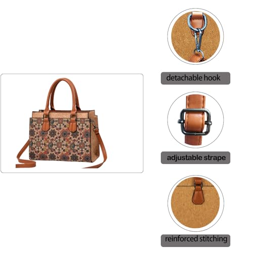 Image of Natural cork Large capacity shoulder bag handbag crossbody