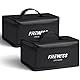 Lipo Safe Bag, Feuerfeste Box für Akkus, Akku Tasche Feuerfest, Pouch Fassungsvermögen Batterie Guard(2 Stück)