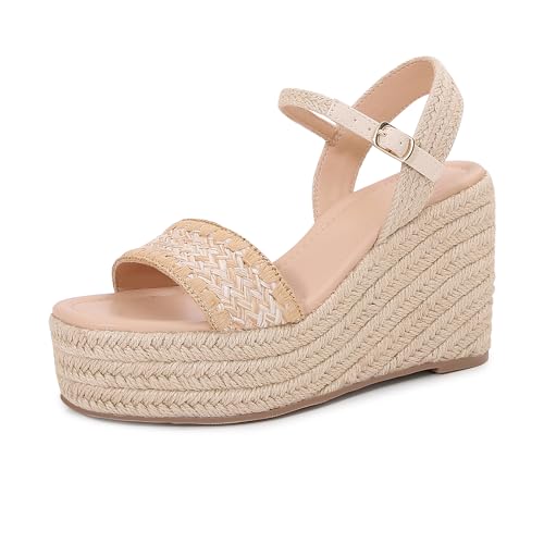 Paiyonan Women's Espadrille Wedge Sandals