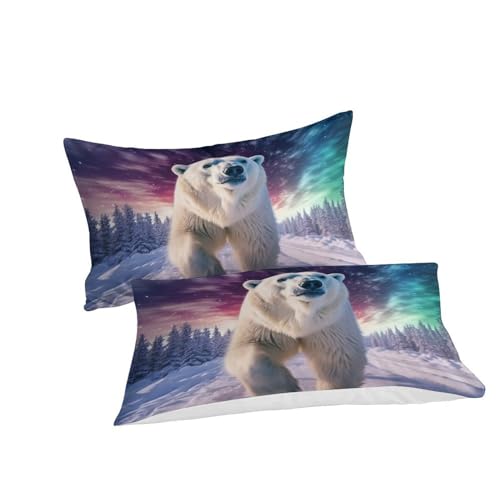 Parure de lit ours polaire 3D en microfibre zippée douce et durable