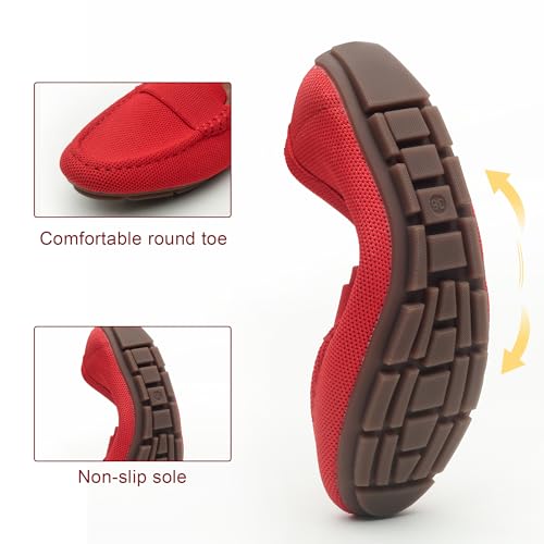Image of feabtonbd Loafers for Women Comfortable Breathable ShoeCasual Slip On Womens Driving Flats Shoes