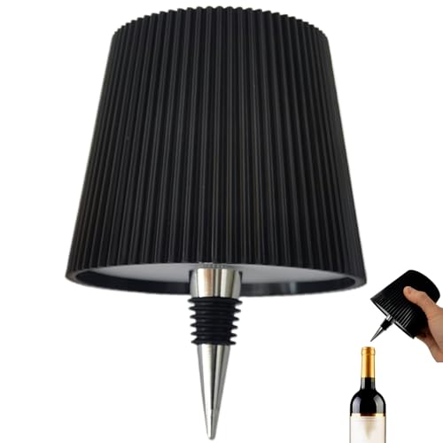 Generico Lampada Bottiglia LED, Lampada Ricaricabile per Bottiglia Senza Fili Tattile con Luce...