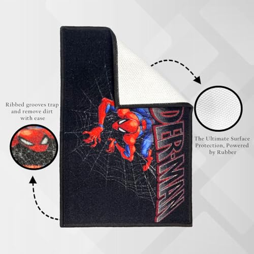 Image of Sassoon Spiderman Anti Skid Digital Printed Doormat for Kids (Size - 38 x 58 cm, Pack of 1)