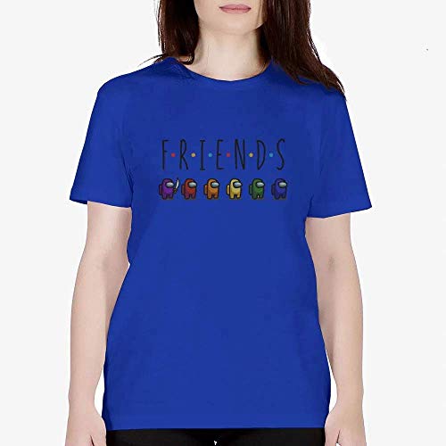 Camiseta Algodão Unissex Among Us Friends Jogo Detetive Moda (Rosa Claro, GG)