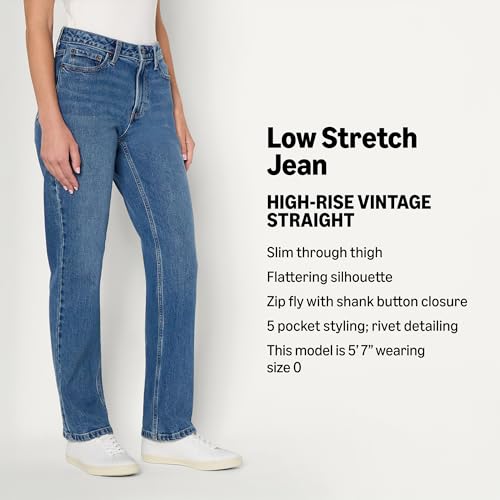 Amazon Essentials Women's High-Rise Straight Leg Jean2