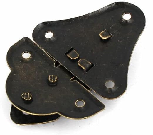 Miniatura 3 de Piezas de herramientas Caja de herramientas Caja de joyas Pestillos de palanca Capturas Cerrojos Cerraduras Tono Bronce 1.969x1.378x0.315 in