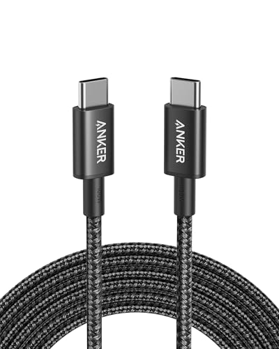 Anker Câble USB C vers USB C, 100W Câble usb c Charge Rapide, pour iPhone 16/16 Pro Max/16 Plus/15/16 Pro Max MacBook Pro 2024, iPad Pro 2024, iPad Air 4,...