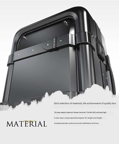 Durable Expandable Travel Suitcase with Universal Wheels - Cabin Luggage Carry-On Trolley Case(C,20 in)4