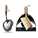 Masthome Bambus Handfeger und Schaufel Set,Kehrblech mit Handfeger und Chenille Staubwischer,Kehrschaufel Set für Küche und Haushal