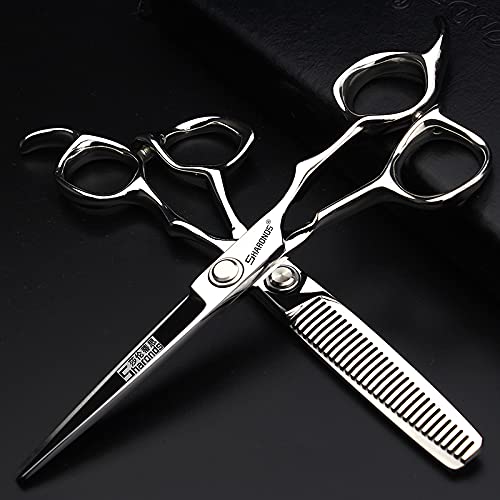 Ciseaux de coupe de cheveux 6 pouces kit de ciseaux de coiffure professionnels - 5
