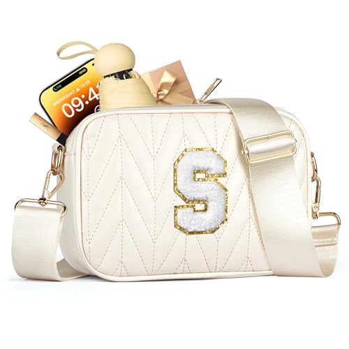 Image of TOPEAST Small Leather Crossbody Bags for Women - Travel Essentials, Christmas Birthday Gifts Quilted Purses Shoulder Handbag