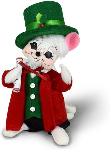 Annalee Christmas List Boy Mouse, 6 in