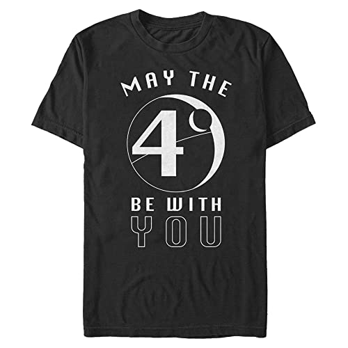 T-shirt Star Wars Quatrième Mai pour homme en coton noir