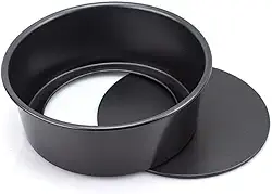 Forma Assadeira Redonda Antiaderente Teflon Com Fundo Falso Removível 22Cm X 6Cm Ideal Para Bolos Tortas E Cheesecakes