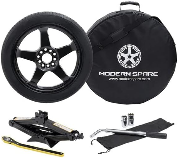 Complete Compact Spare Tire Kit w/Carrying Case - Fits 2010-2015 Chevrolet Camaro SS & Z28 - Modern Spare
