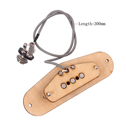 Rosenice Guitar Pickup Of Wood 3-String Humbucker Pickups For Cigar Box Guitar #TOP5