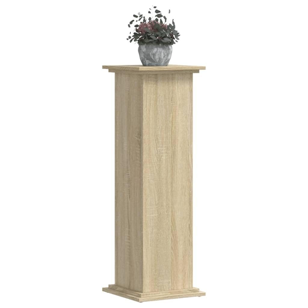 Hothingwell Stojak na rośliny Chene Sonoma 33x33x100cm Drewno Ingenierie