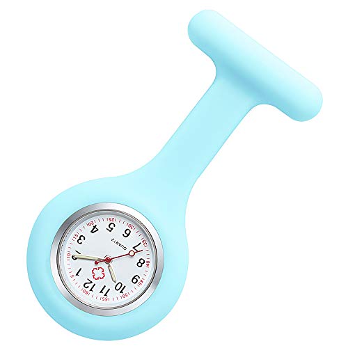 Nurse Watch Fob, Broche de Silicona Personalizado con Clip, Relojes de Bolsillo Colgantes para médicos, Enfermeras, paramédicos